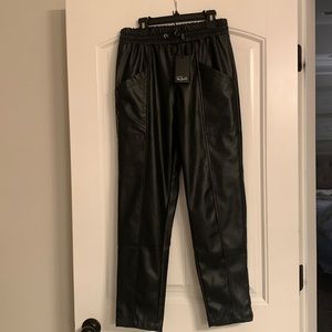 Rails Vegan Leather Joggers -NWT